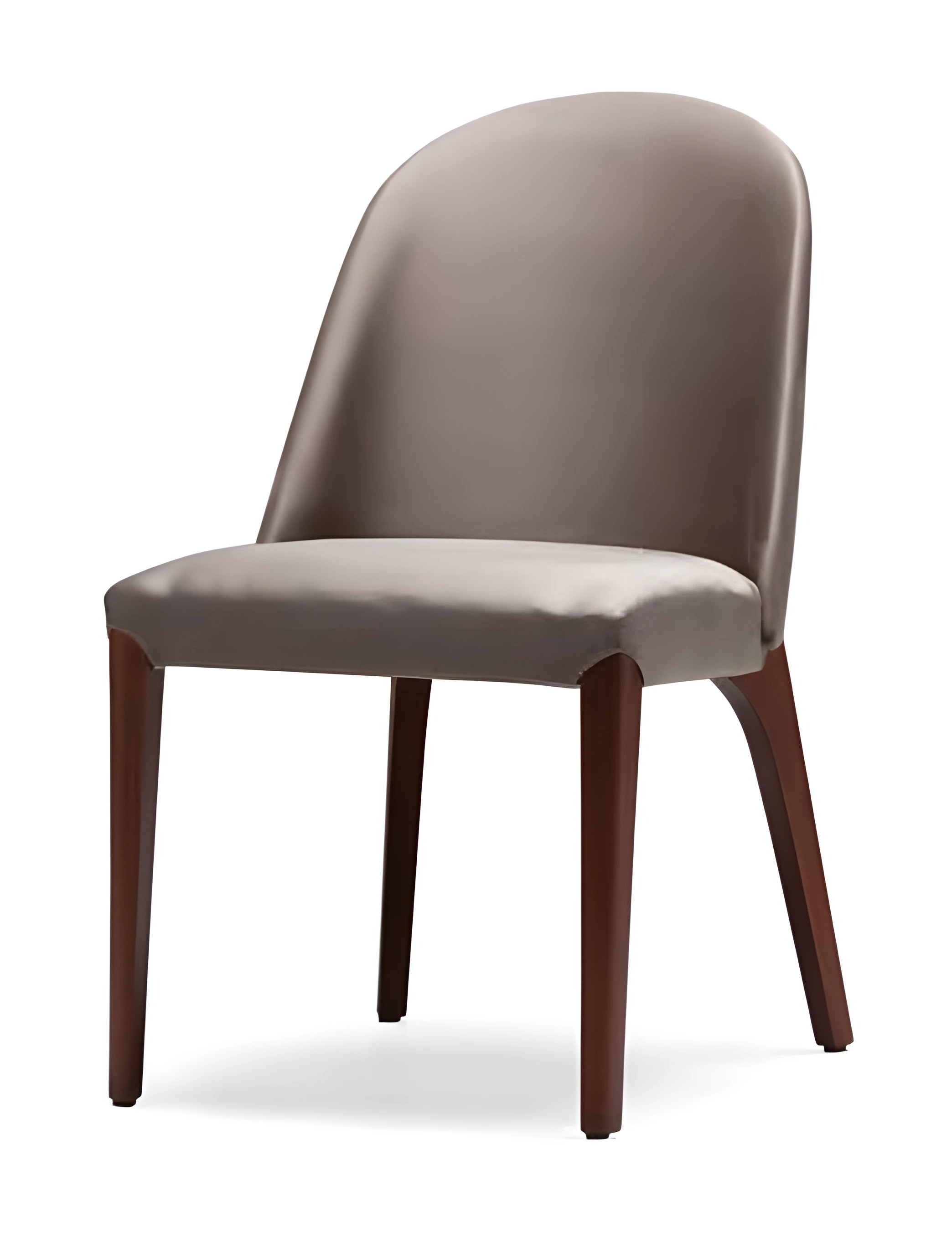 Eleganter brauner Holzstuhl im klassischen Design