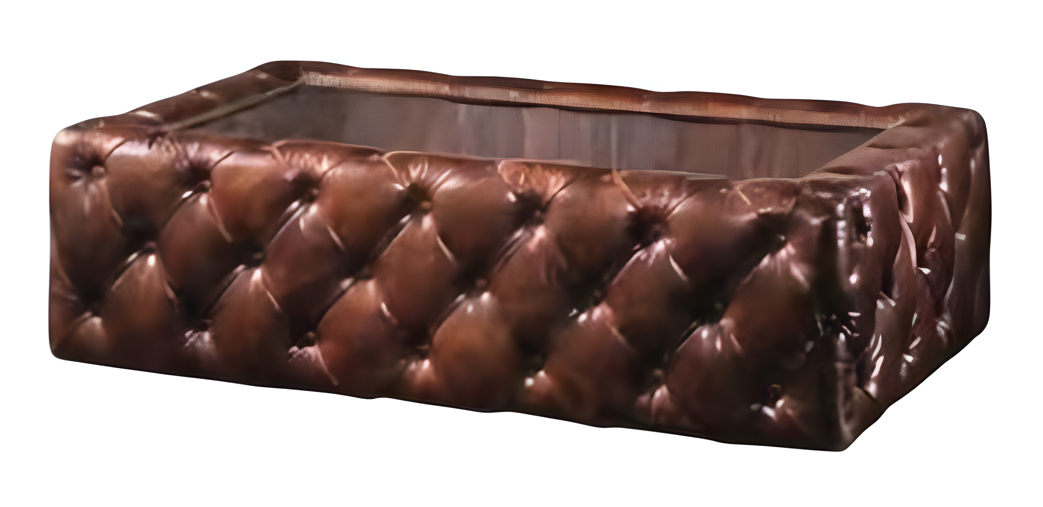 Chesterfield Glastisch Wohnzimmer Couchtisch modern elegant