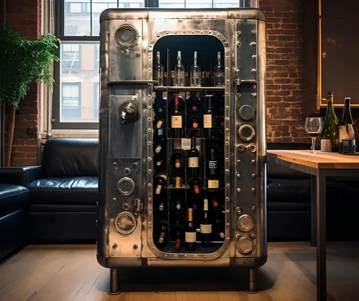 Weinkühlschrank Weinkommode Weinschrank Weinmöbel Flaschenregal