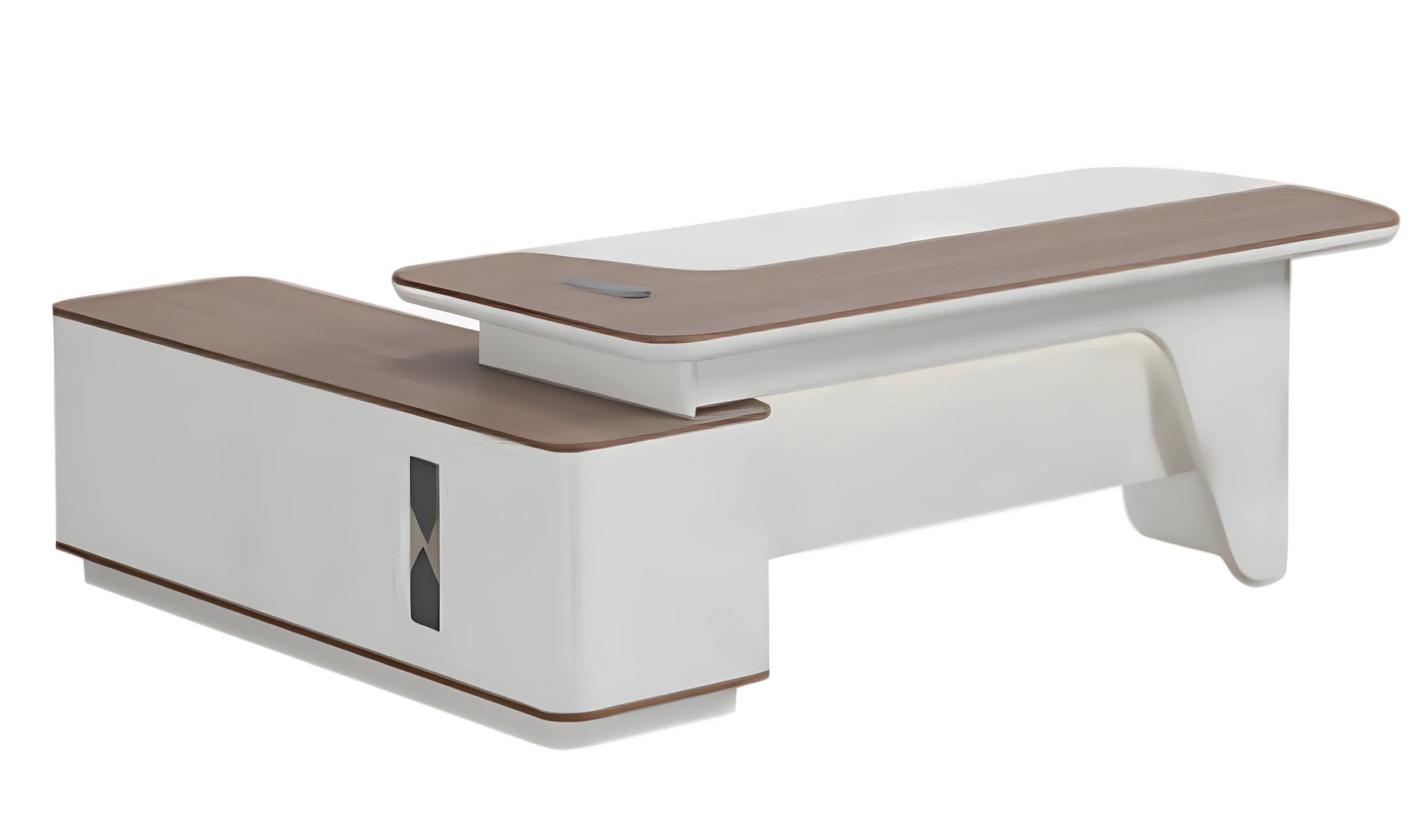 Eckschreibtisch Chef Büro Holz Möbel modern Arbeitszimmer 180x160