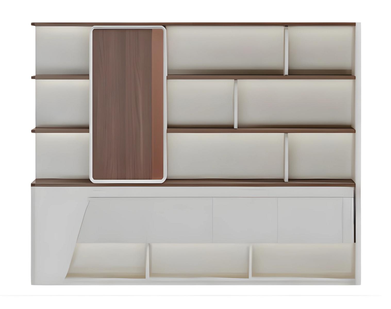 Modern Aktenschrank Bücherregal Büro Möbel praktisch 240cm