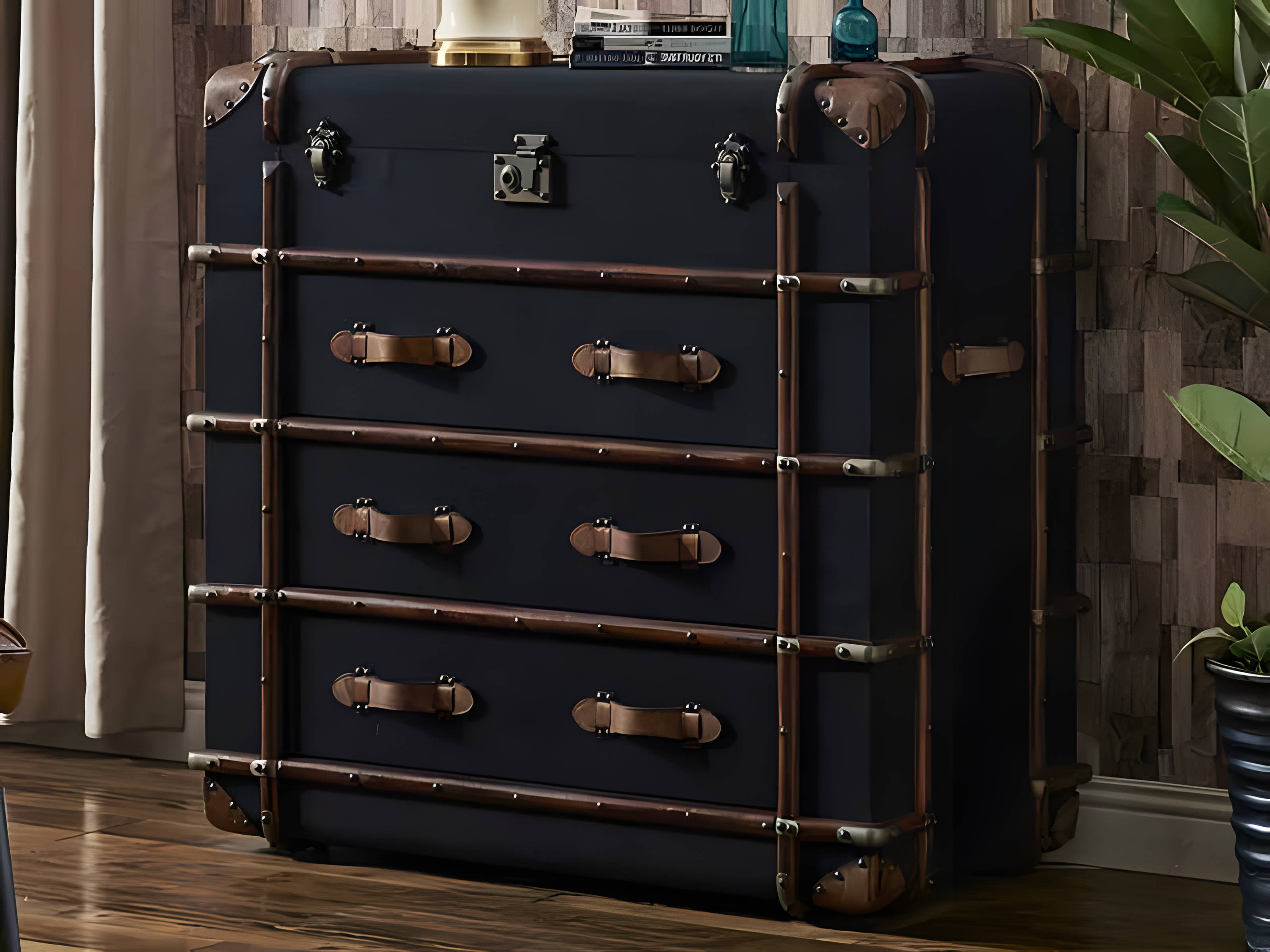 Kommode im Koffer Stil – Vintage Design, Stauraum & Retro Flair