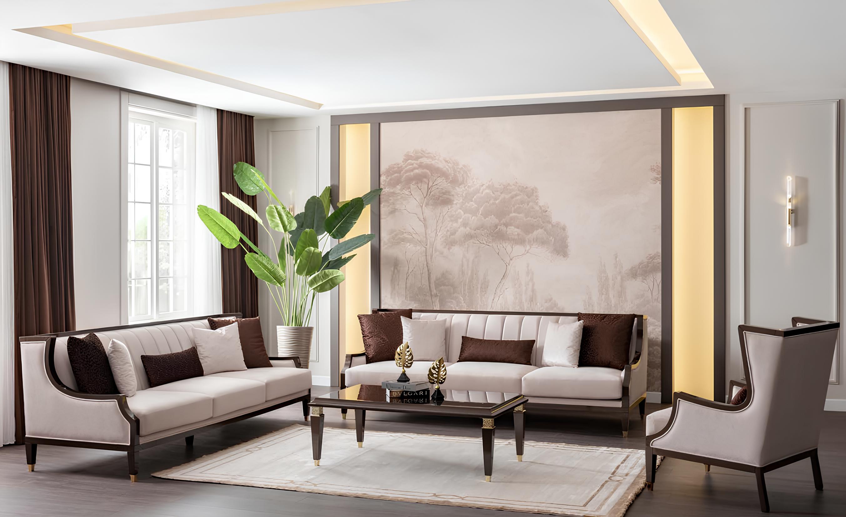 3+3+1 Sitzer & Couchtisch – großes & komfortables Wohnzimmer-Set