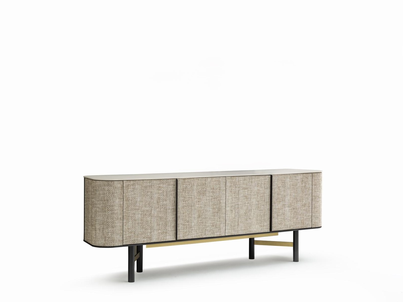 Elegantes Beige Holz Sideboard in Modernem Stil