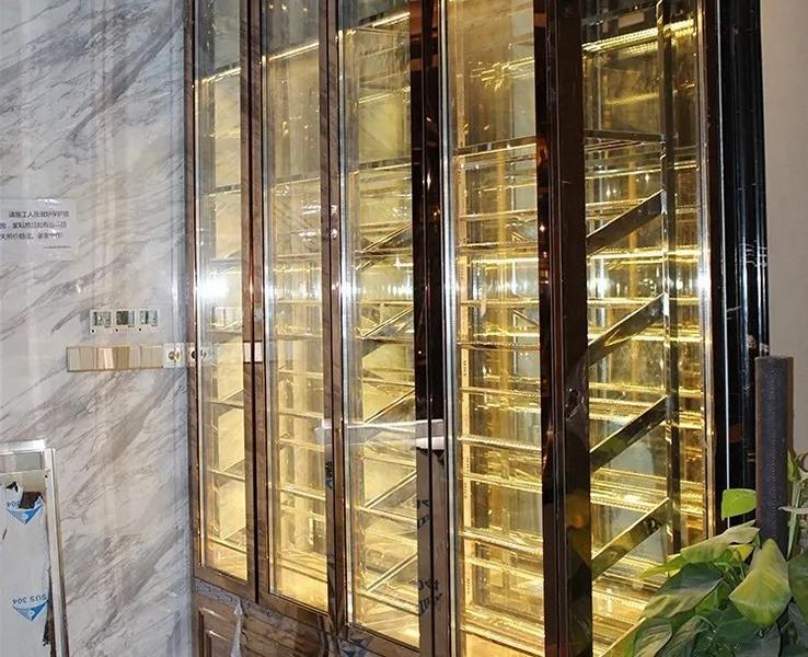 Weinschrank Weinkühlschrank Schaukasten Weinmöbel Schrankvitrine