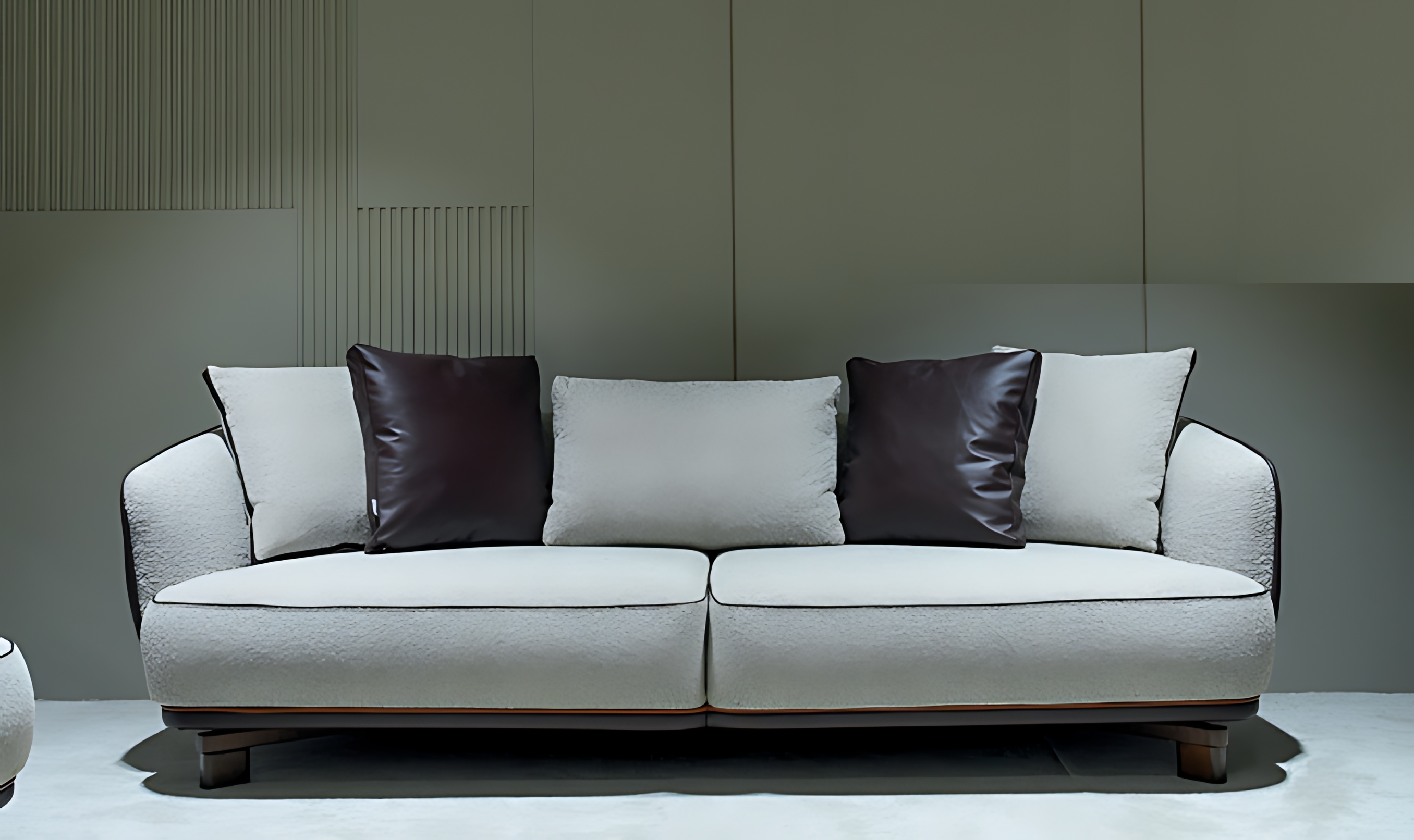 Dreisitzer Sofa Couch Wohnlandschaft Modern Stilvoll Funktional