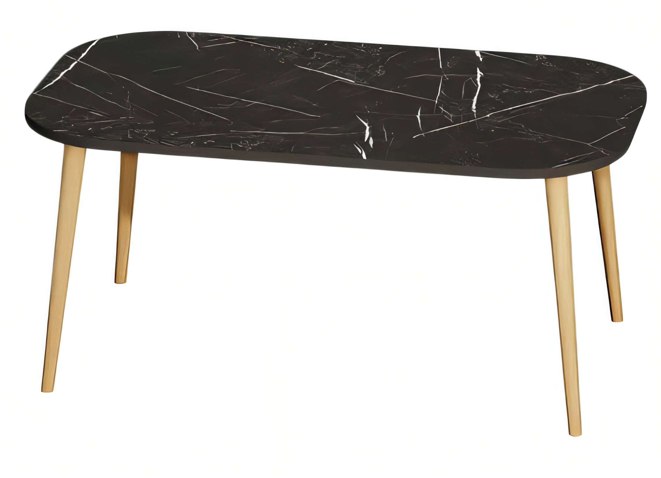 Moderner schwarzer Couchtisch aus Holz