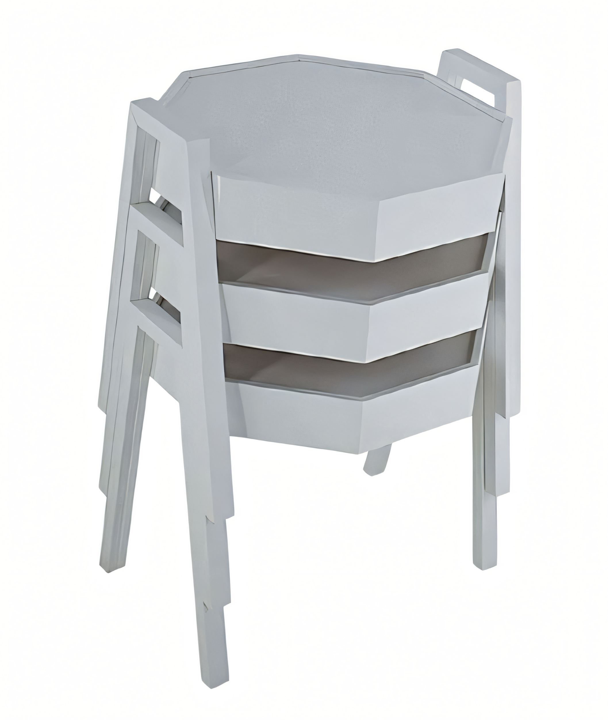 Couchtisch-Set aus Holz in Weiß modern und stilvoll