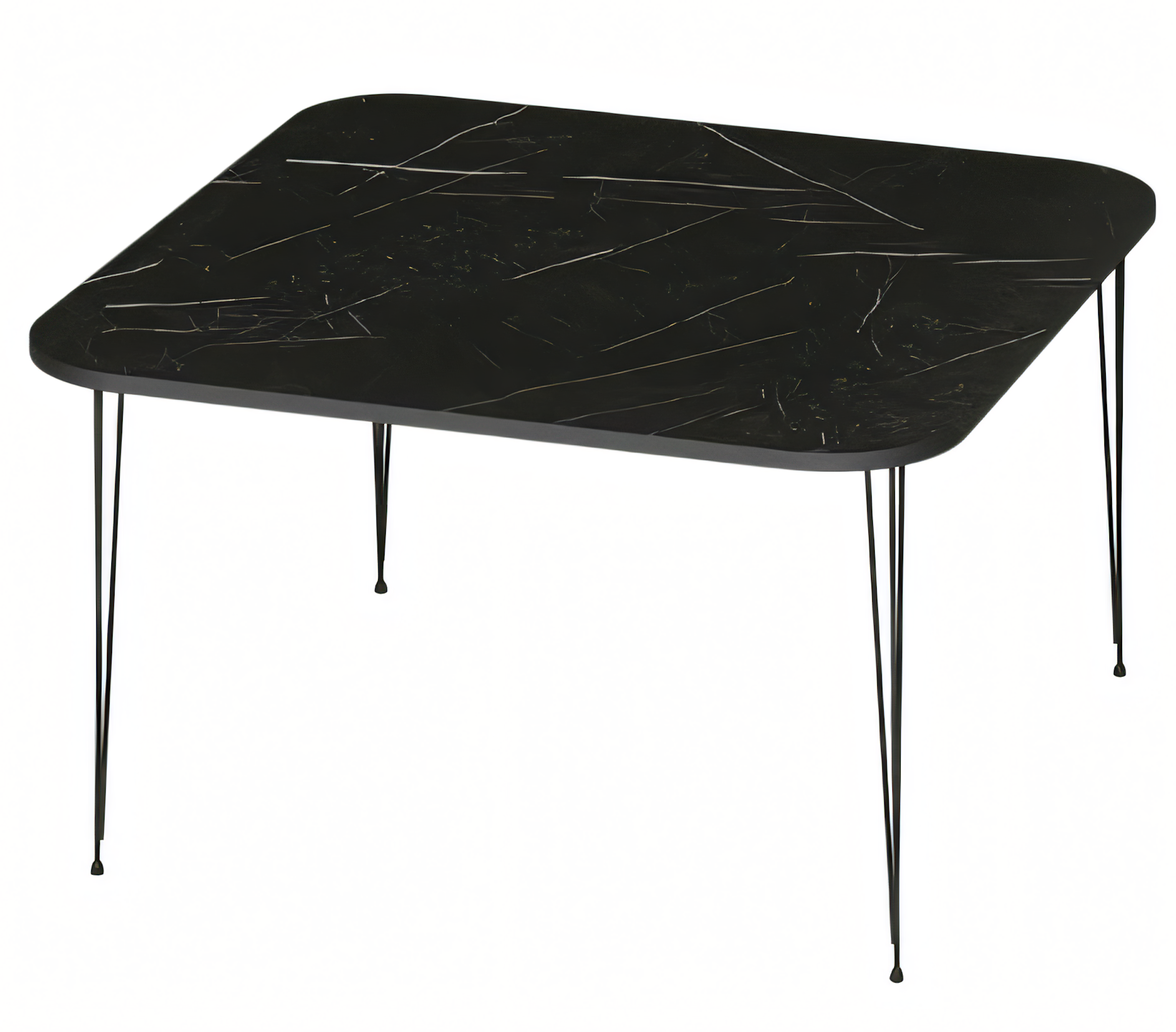 Eleganter schwarzer Couchtisch aus Holz mit modernem Design