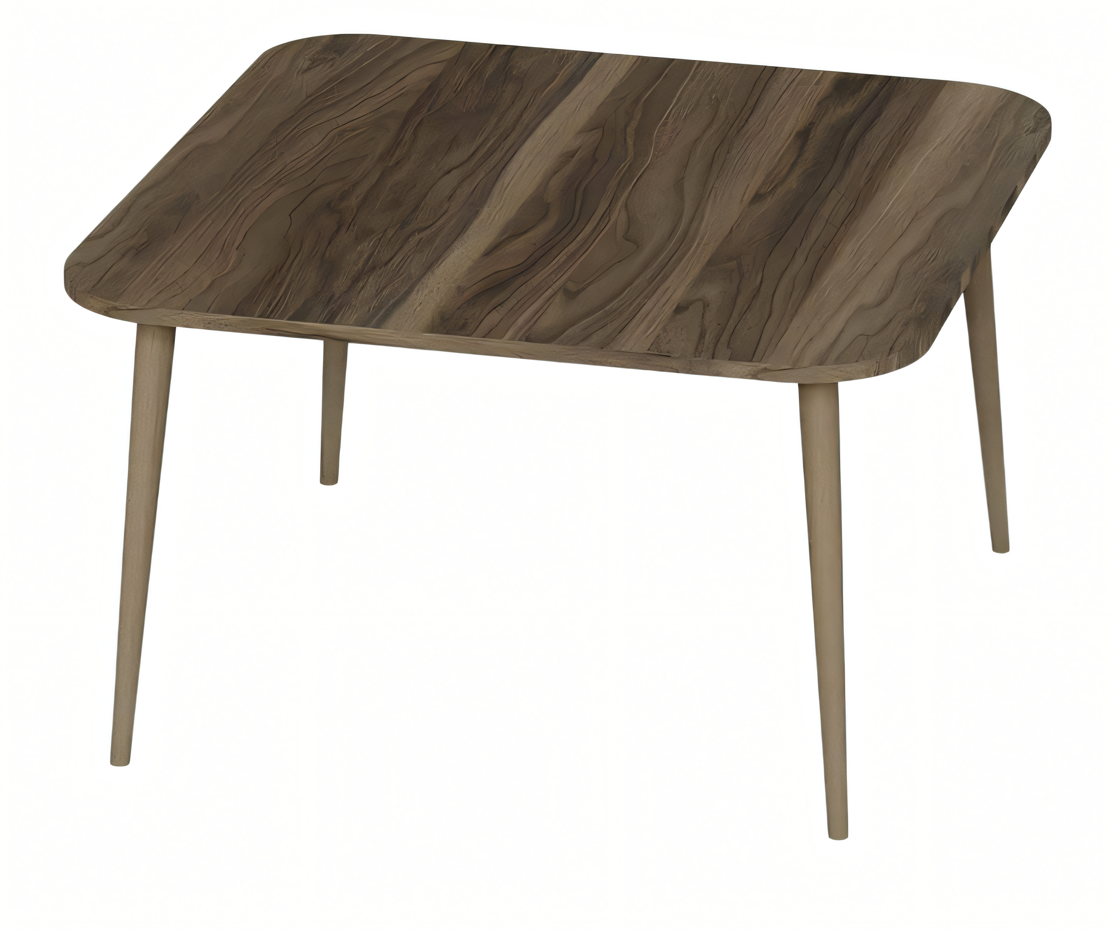 Eleganter brauner Couchtisch aus Holz im modernen Design