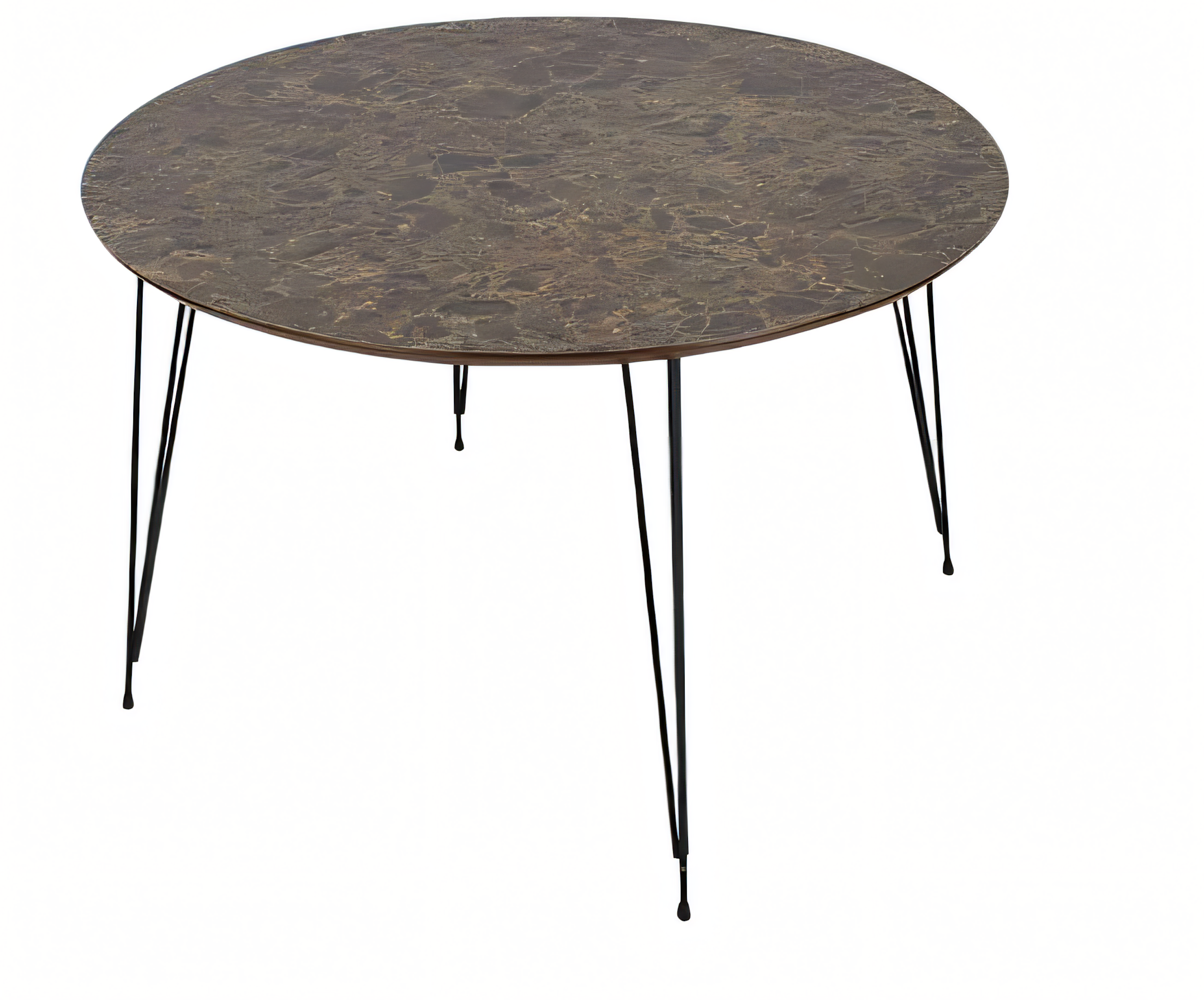 Eleganter brauner Couchtisch aus Holz im modernen Stil