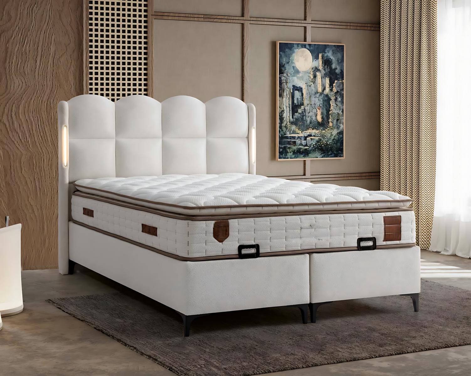 Elegantes Bett 120x200 Matratze Ebenbild