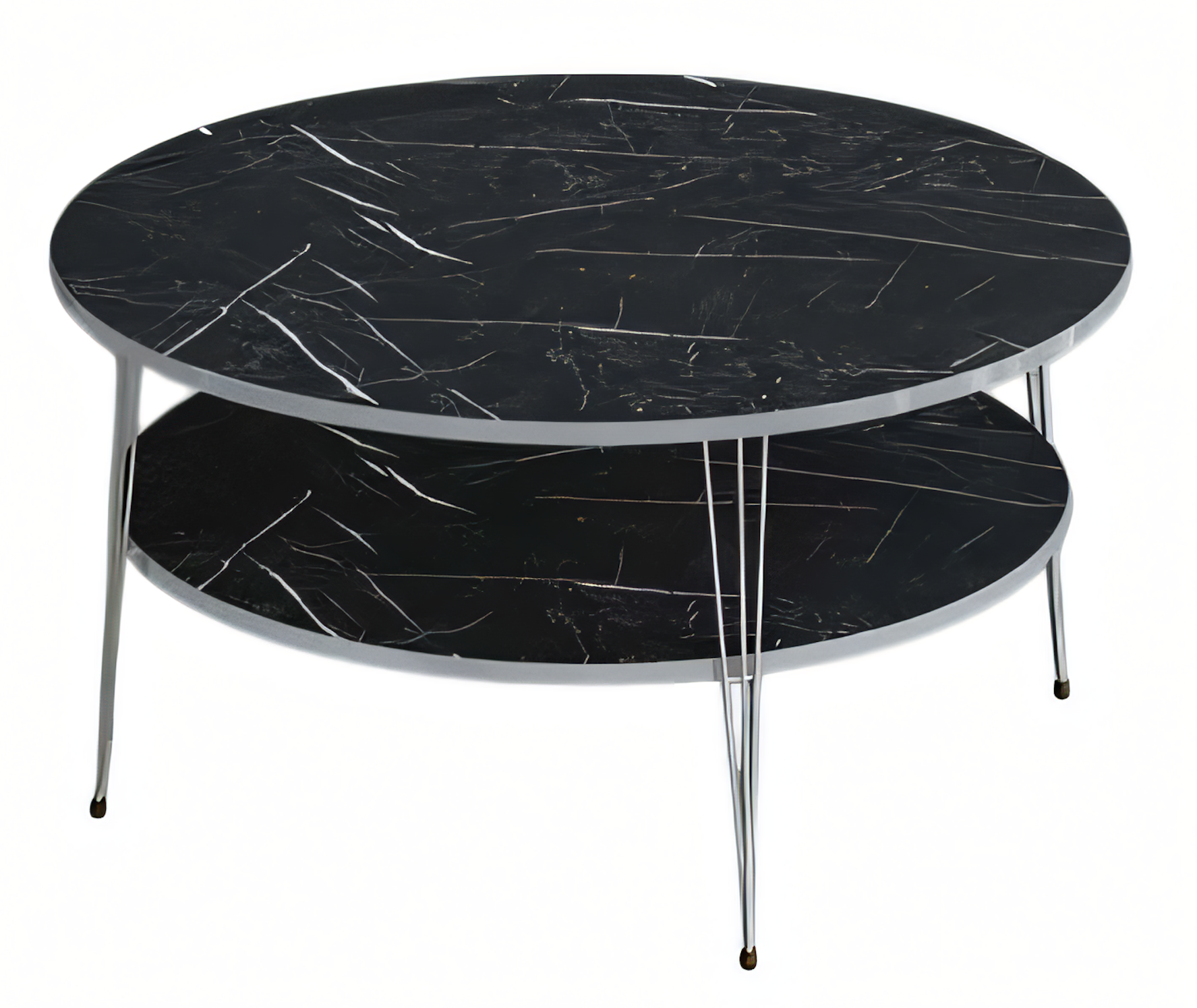 Eleganter schwarzer Couchtisch aus Holz für modernes Wohnzimmer