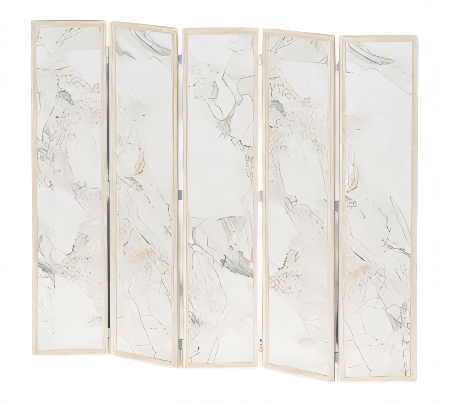 Moderner beiger Raumteiler aus MDF für Wohn- und Arbeitsbereiche