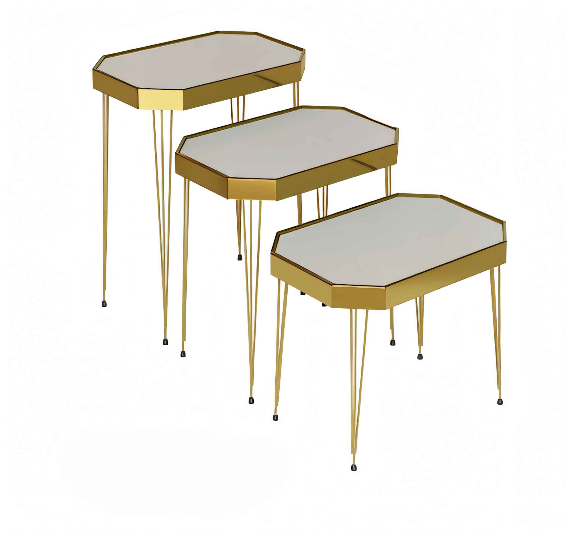 Eleganter weißer Beistelltisch aus Holz im modernen Design