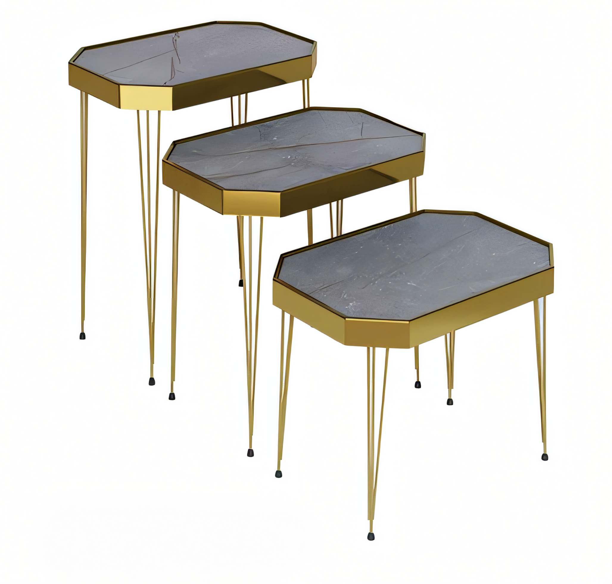 Moderner grauer Beistelltisch aus Holz