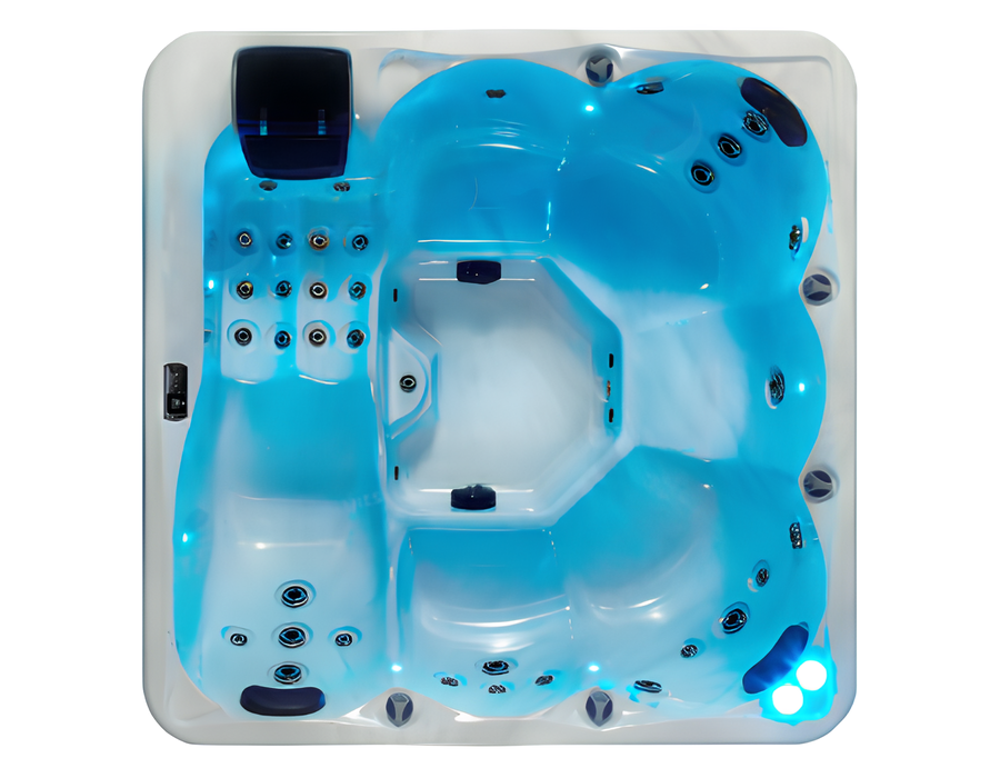 Outdoor-Spa Hot Tub Whirlpool Thermalwanne Whirlwanne Relaxpool 190x190 cm