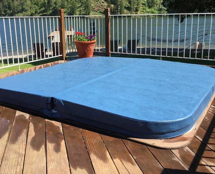 Whirlpool-Abdeckung Outdoor Spa Hot Tub Cover Lifter Poolabdeckung 200x200 cm