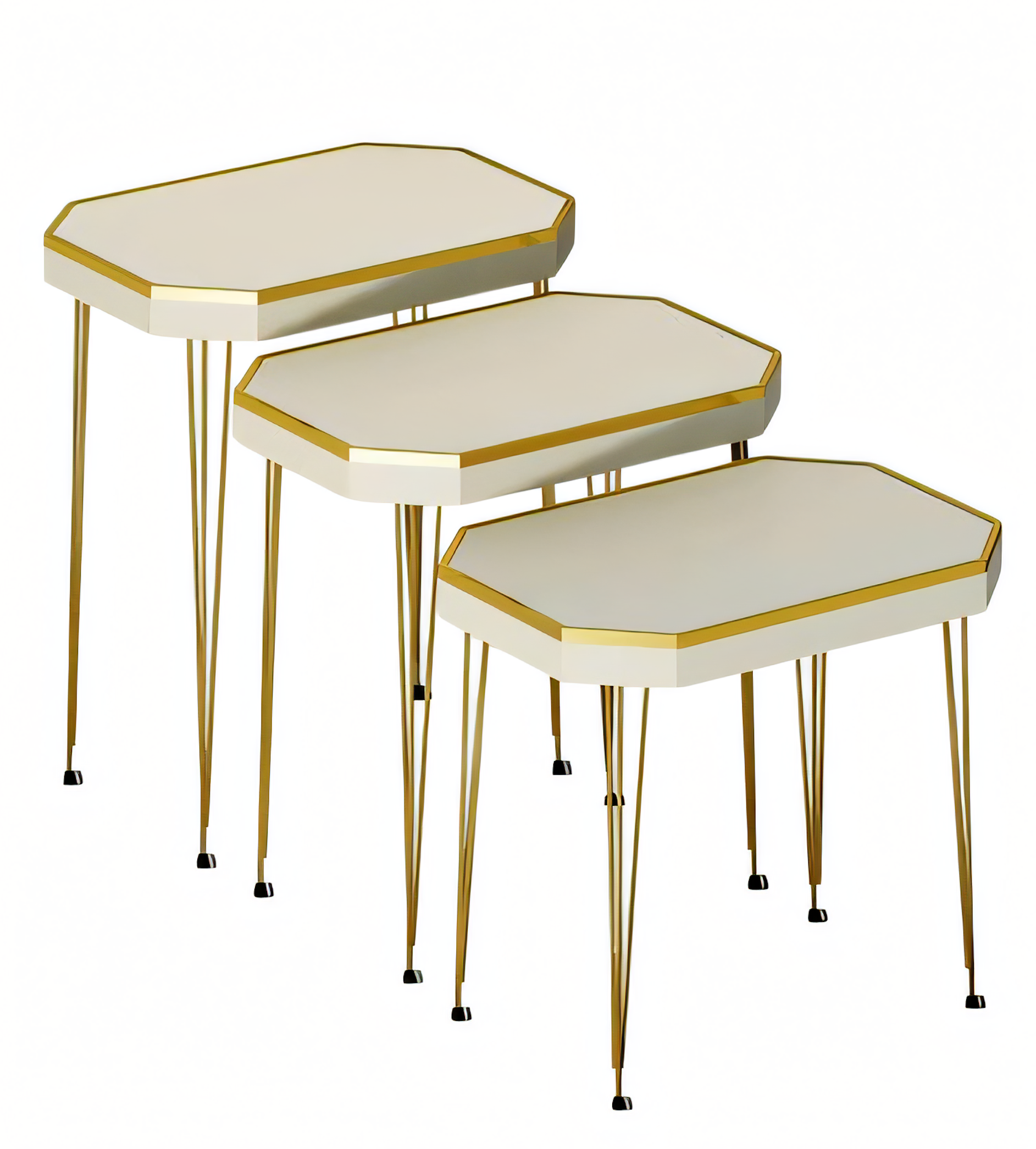 Weiße Holz Beistelltische modern, eleganter Stil, vielseitig