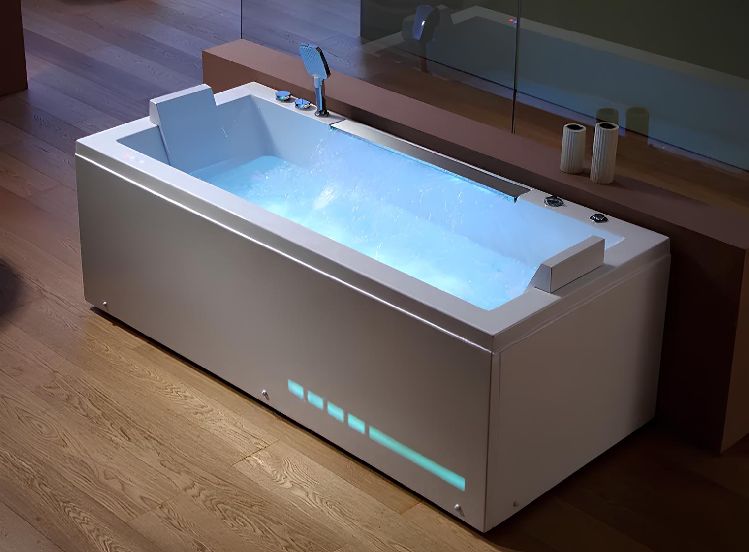 Whirlpool Blubberbad Hydromassagewanne Badewanne Whirlwanne 190x90 cm