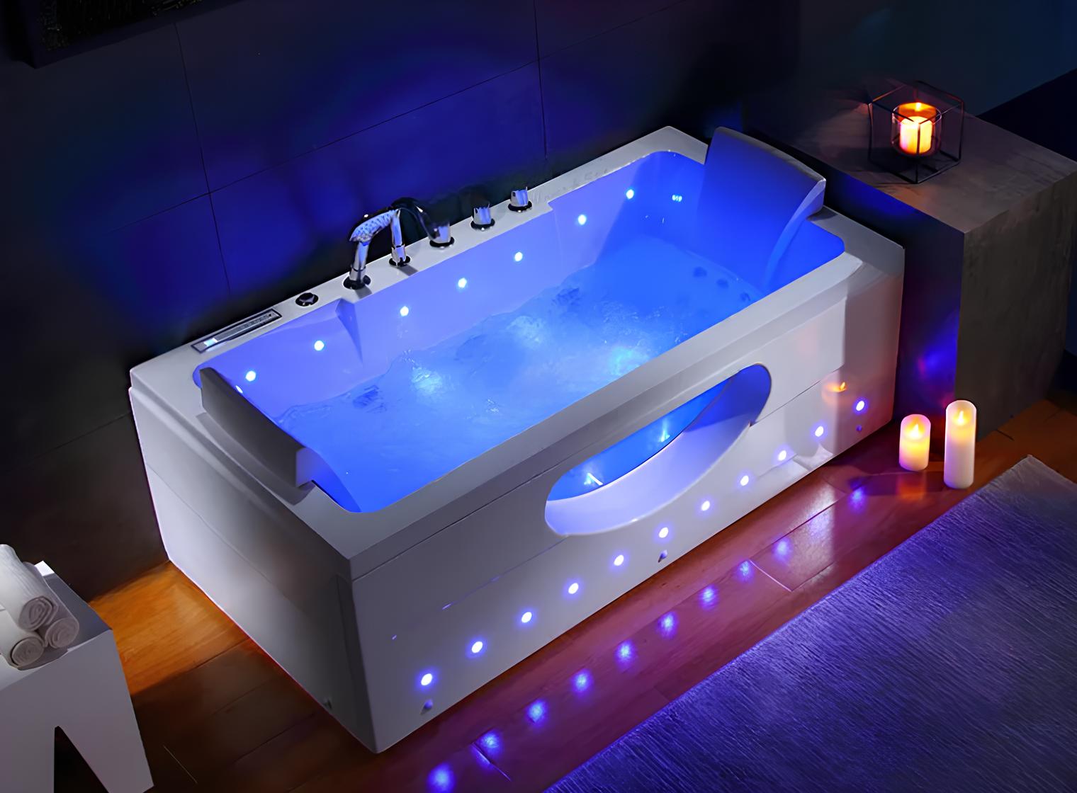 Relaxpool Sprudelbad Spa Whirlpool Hydromassagewanne Massagebad 150x84 cm