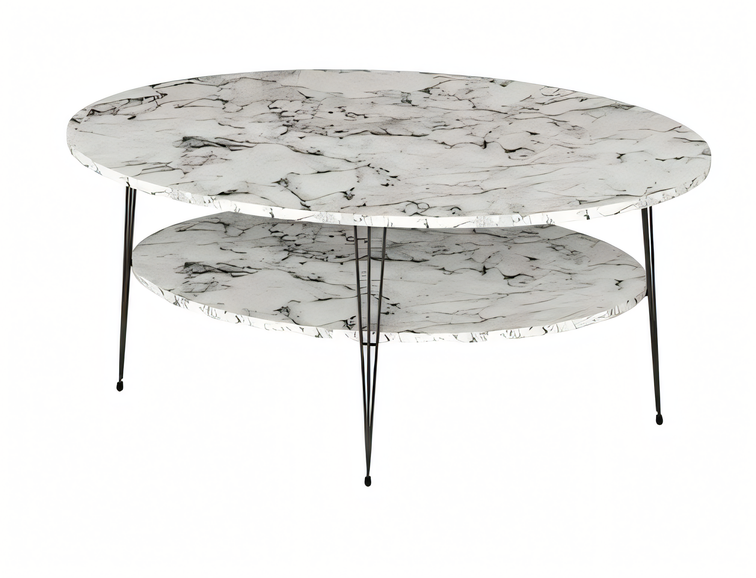 Weißer moderner Couchtisch aus Holz