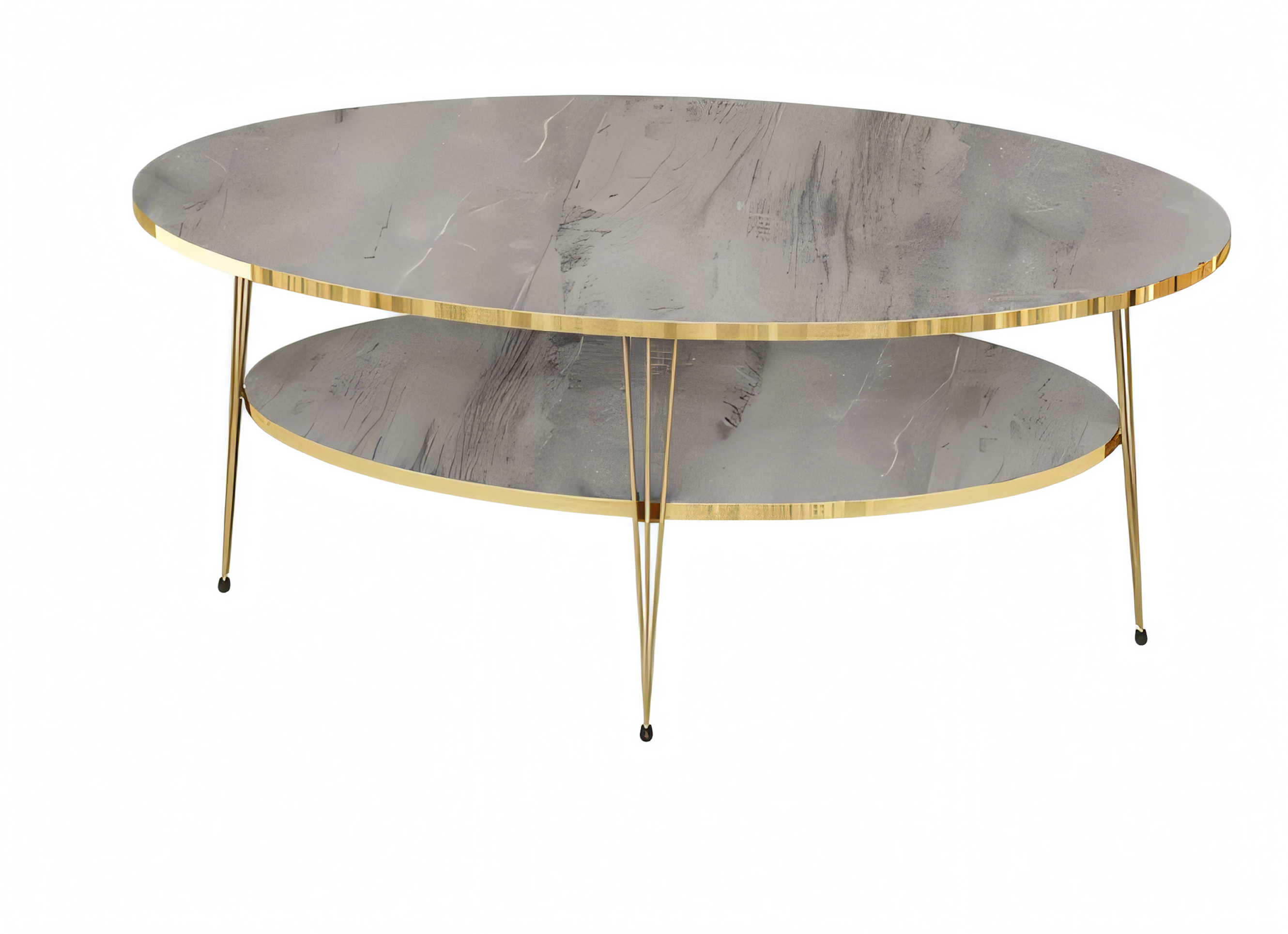 Grauer Holz Couchtisch Modern Eleganter Wohnzimmertisch