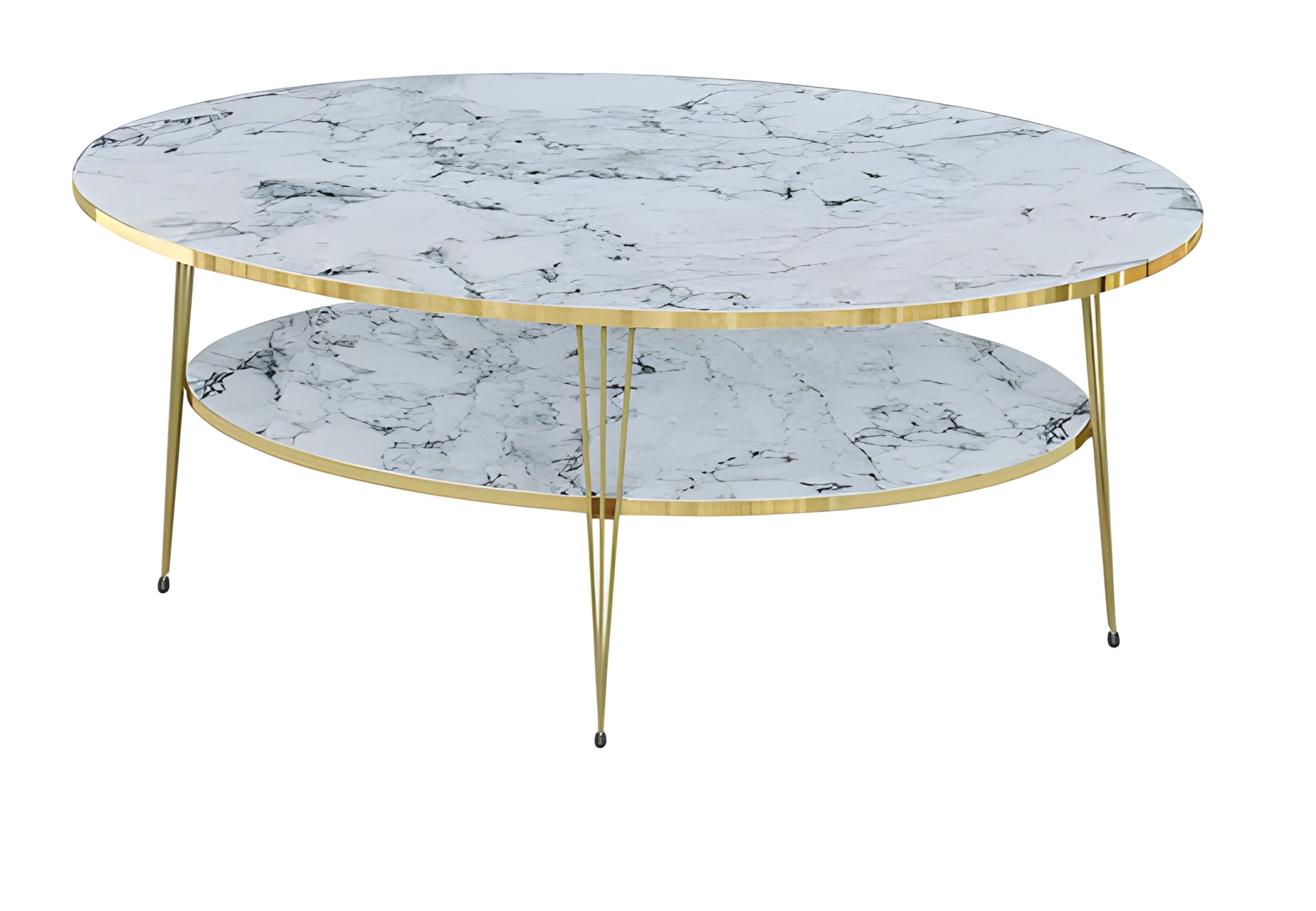 Weißer Holz-Couchtisch im modernen Design