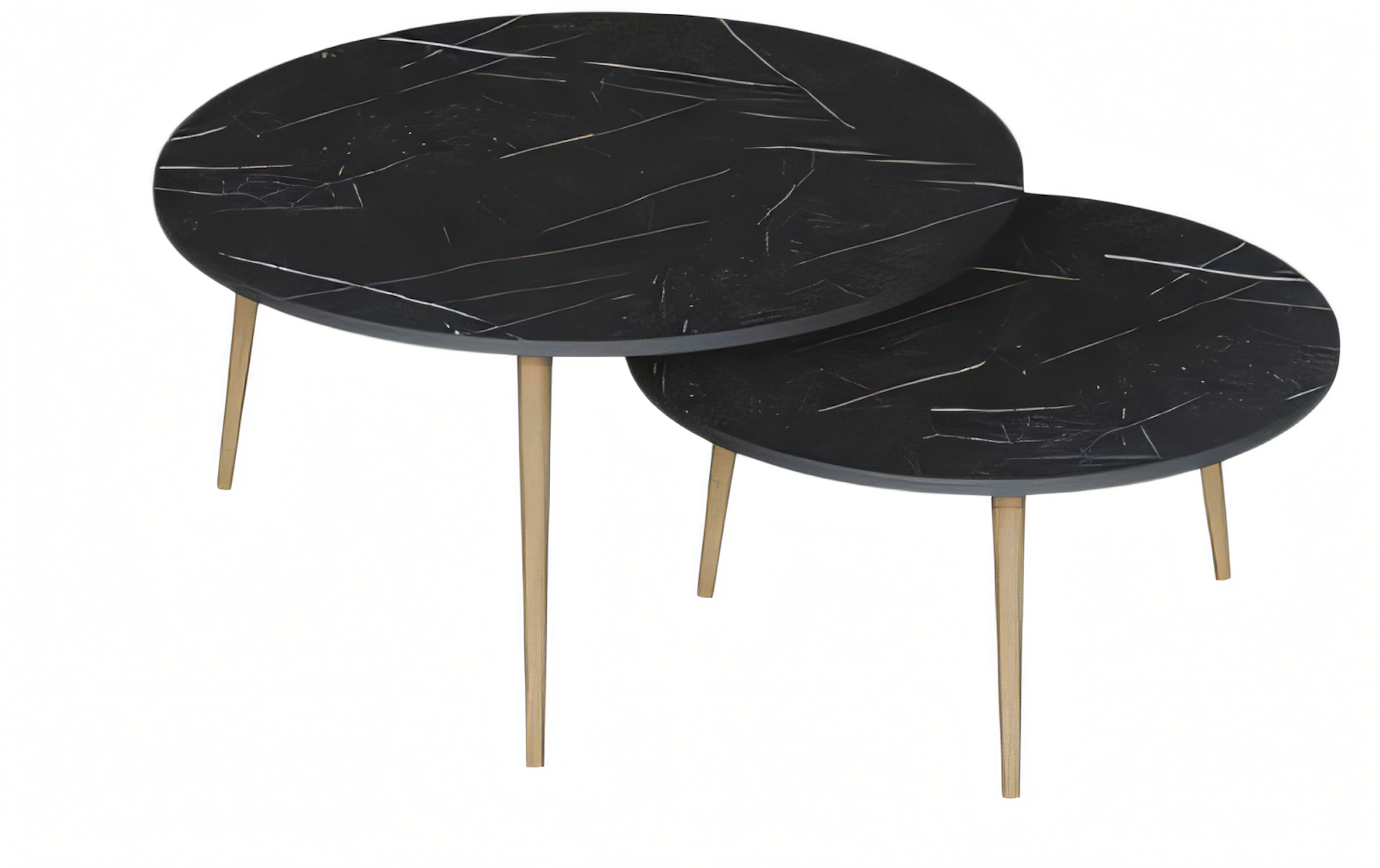 Moderne schwarze Holz-Beistelltische im eleganten Design