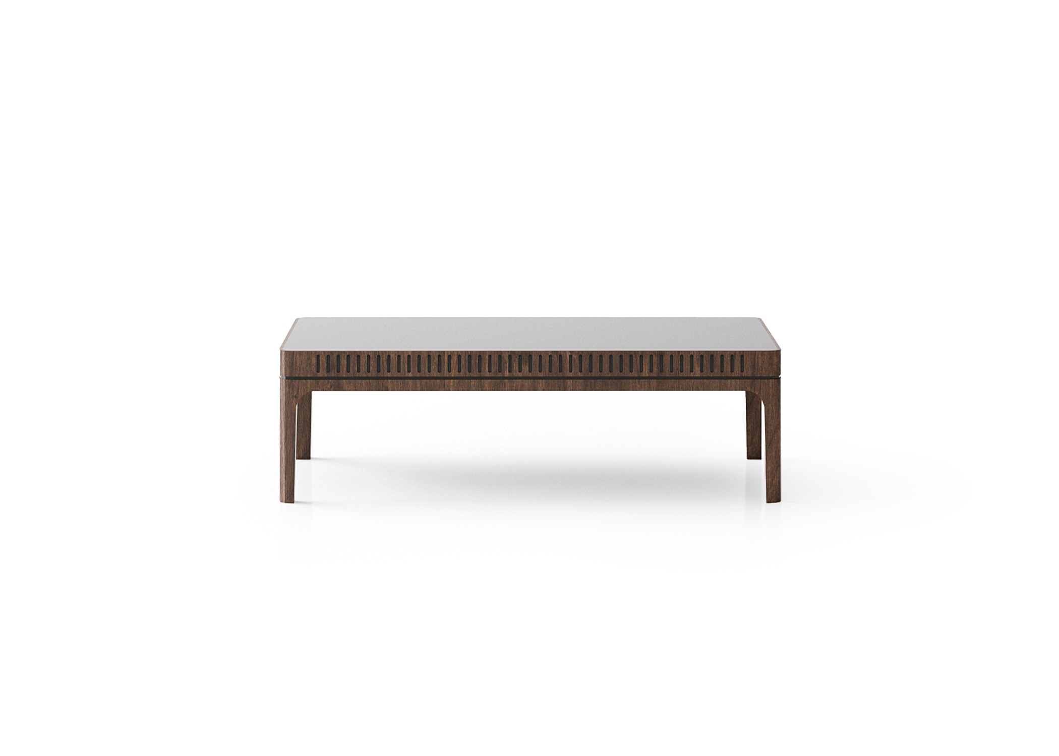 Eleganter brauner Couchtisch aus Holz für modernes Wohnzimmer