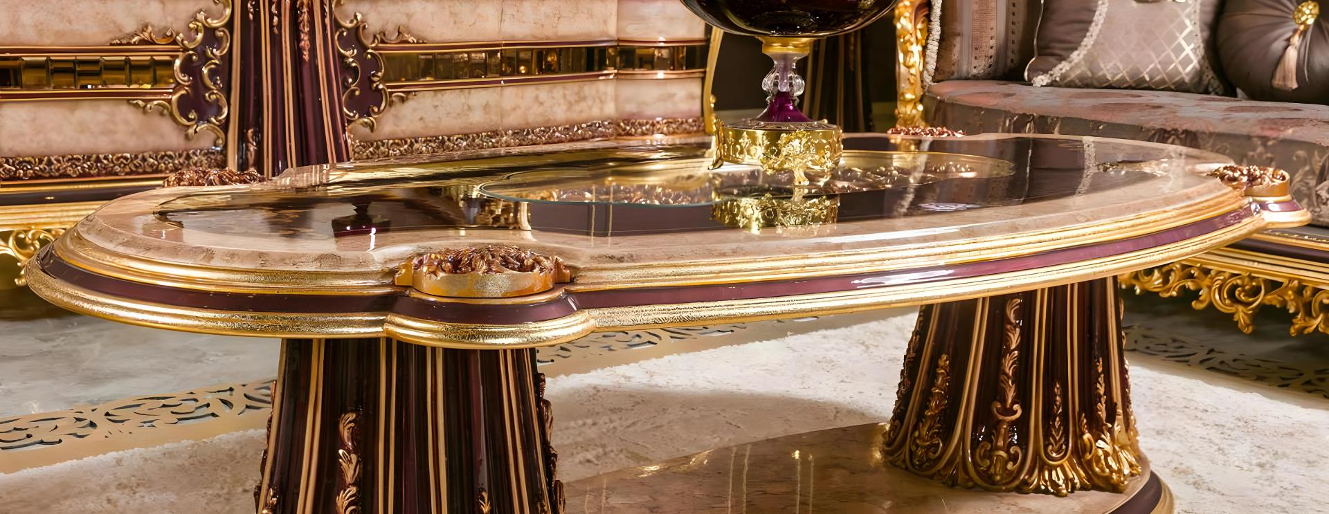 Eleganter brauner Holz-Couchtisch im modernen Design