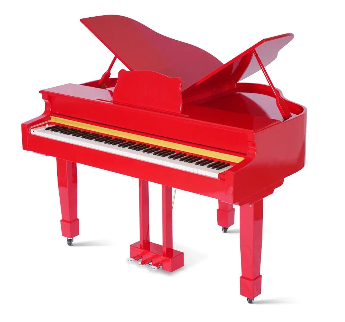 Rotes Klavier Digitalpiano Flügelklavier Hochglanz Piano Klaviere