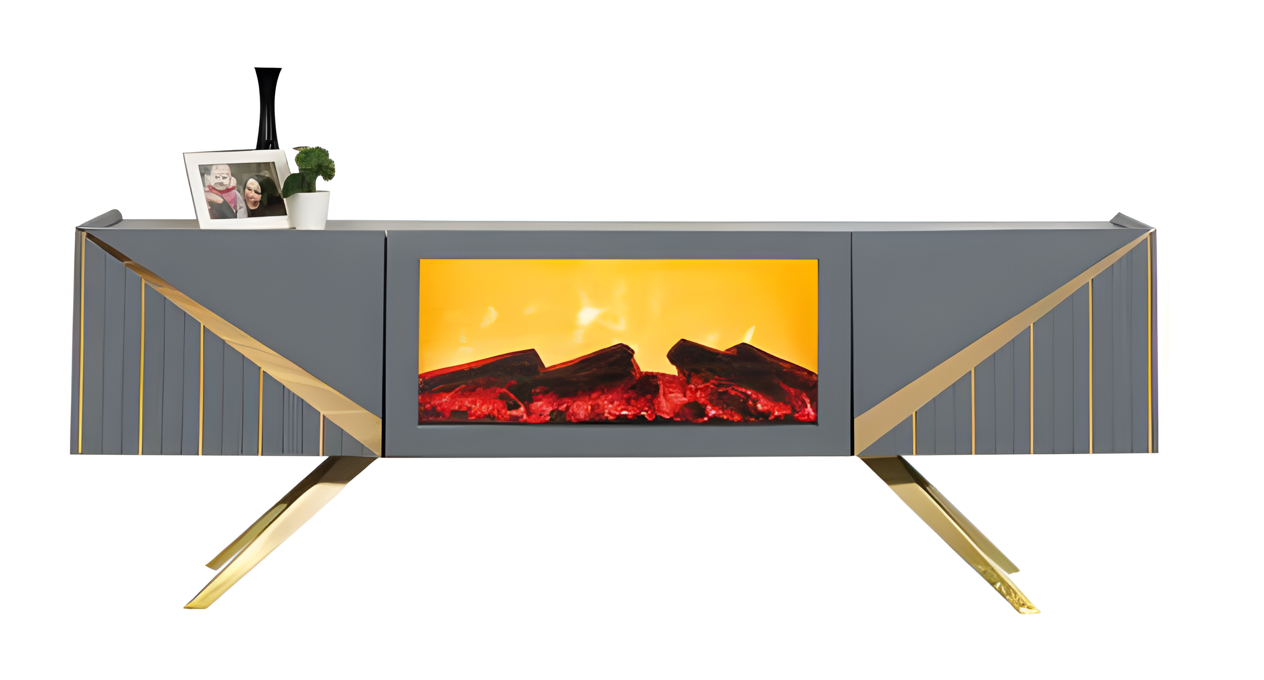 Praktischer TV-Schrank mit doppelten Schubladenführungen und MDF-Korpus