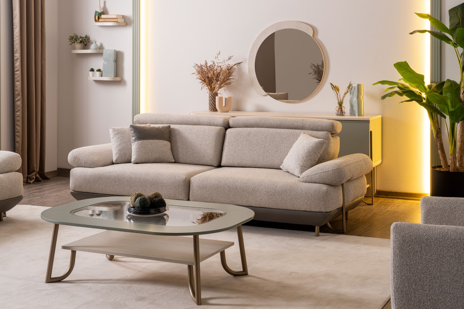 Wohnzimmer-Set – Harmonie aus Gemütlichkeit und Wärme.