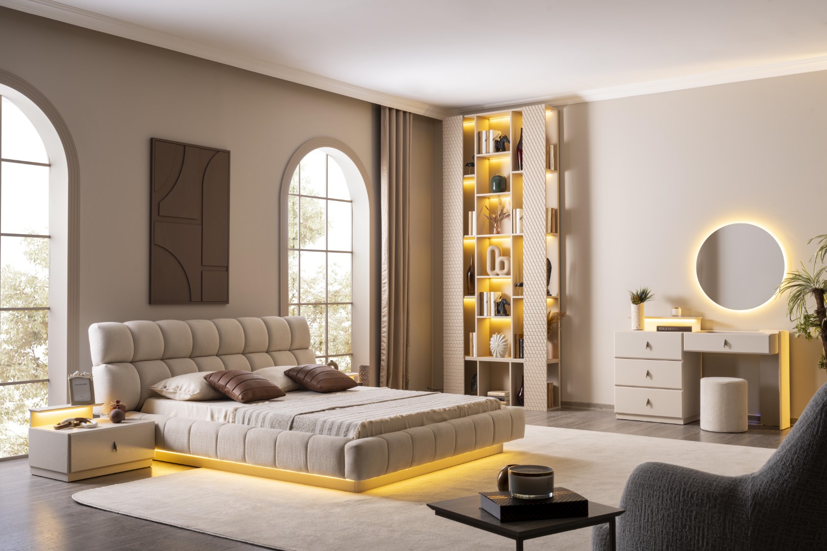 Moderne Linienführung und Gemütlichkeit Design, das inspiriert