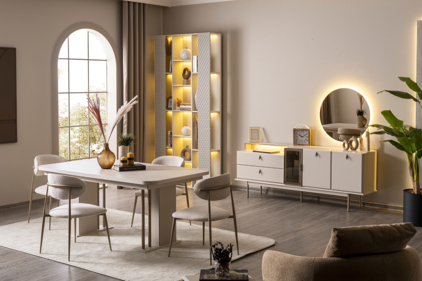 Esszimmer-Set Ein moderner Akzent – ein stilvolles Set für Ihre Einrichtung