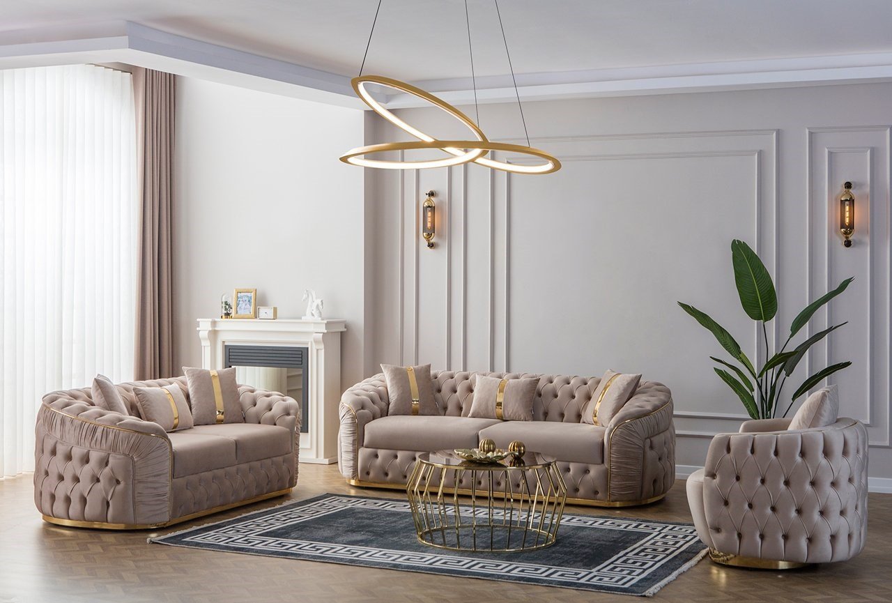 Sofa-Set im modernen Stil Inspiration in Linien und Texturen