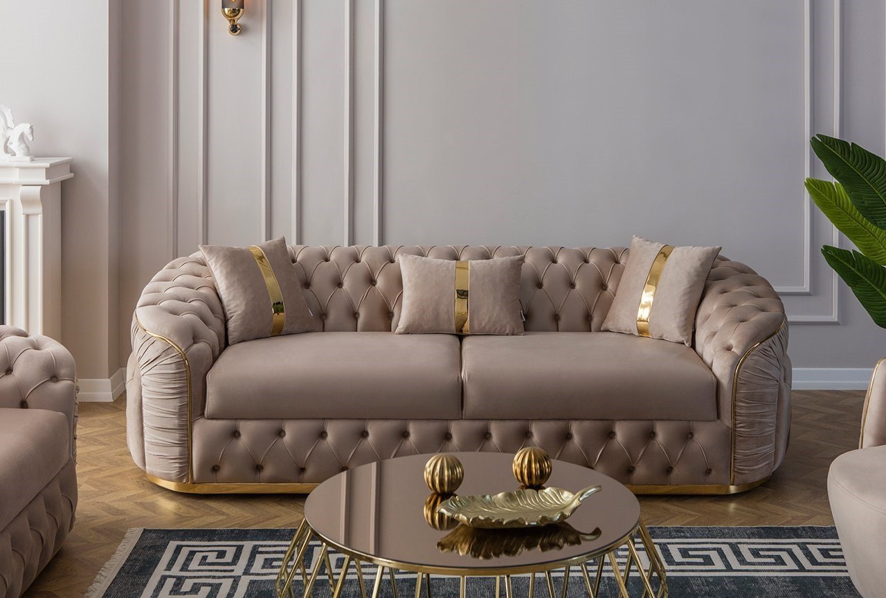 Das Sofa im modernen Stil schafft ein komfortables Interieur.