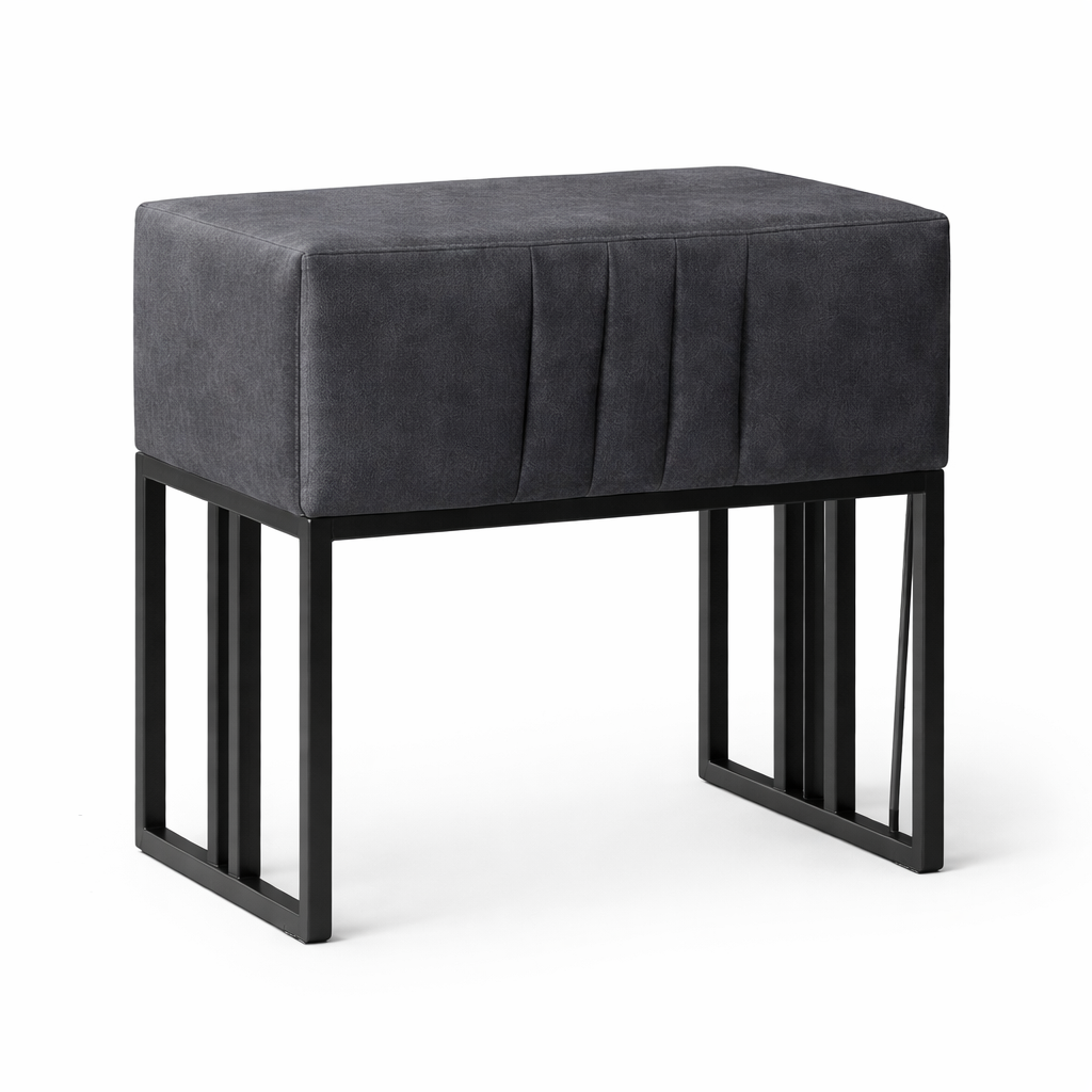 Nachttisch Moderner Stil Graue weiche Polsterung Elegantes Design
