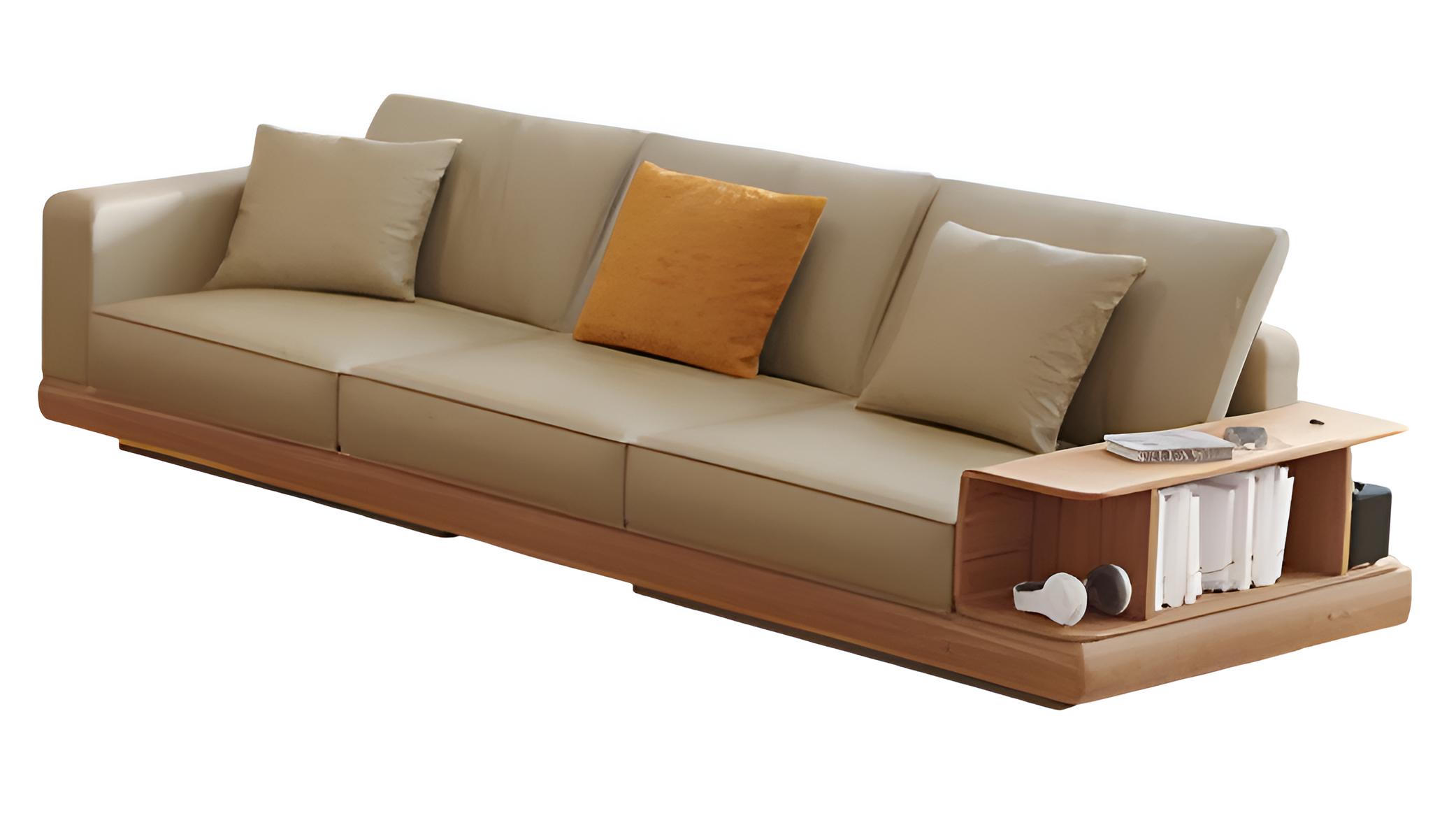 Modernes 3-Sitzer Sofa Beige Designer Couch stilvolles Wohnzimmercouch
