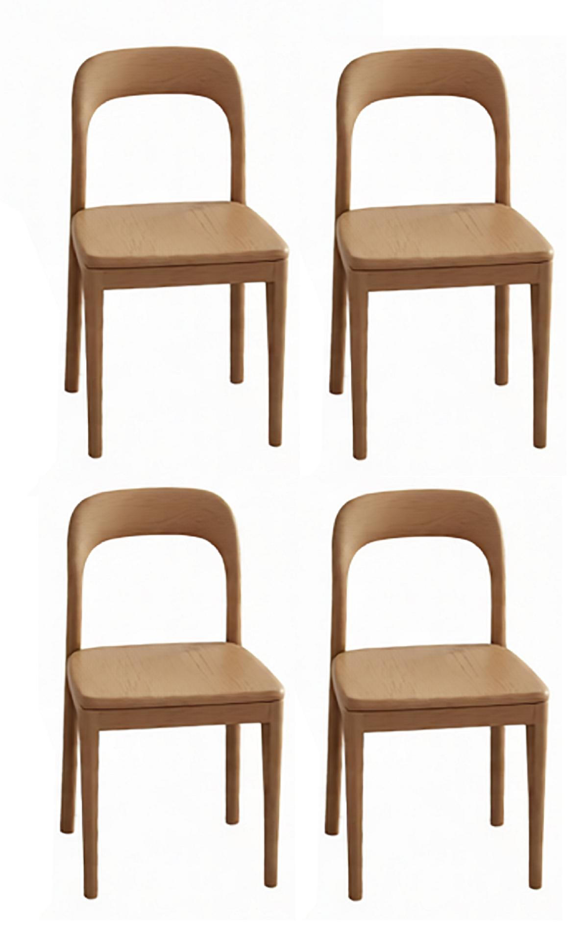 Moderner Küchenstuhl Set Exklusive 4x Braune Esszimmerstühle