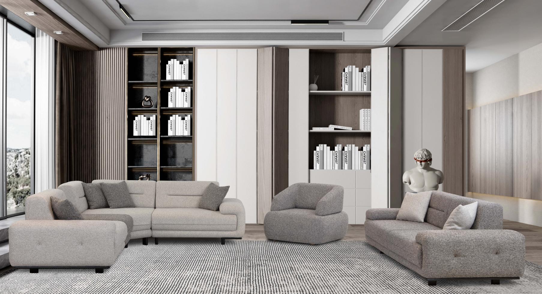 Komfortables Sofa Set für entspannte Momente im Wohnzimmer