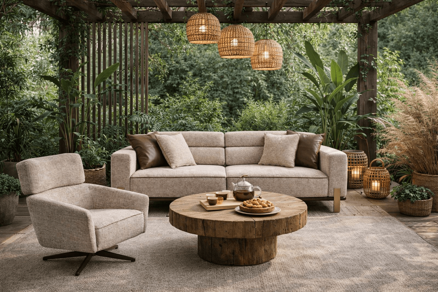 Wohnzimmer-Set 3+1 im modernen Stil mit stilvollem Design