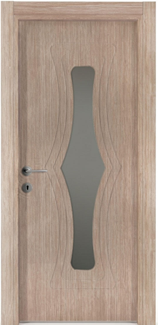 Hellbraune Innentür aus Holz Feuchtigkeitsbeständige umweltfreundliche Tür