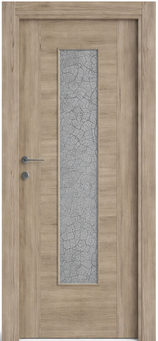 Braune moderne Innentür Umweltfreundliche Holztür für Esszimmer und Wohnzimmer