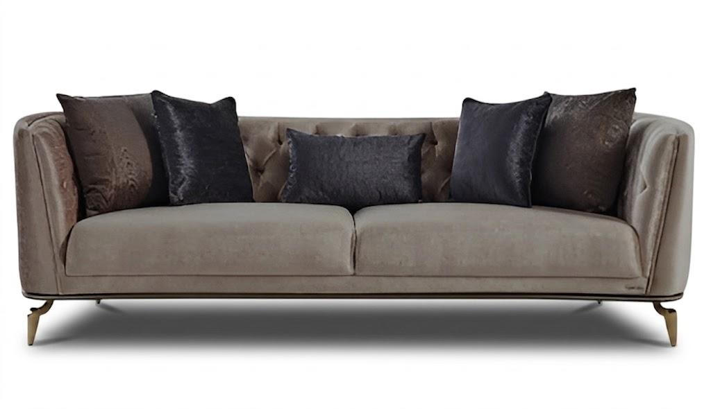 Elegantes 4-Sitzer Sofa Modernes Design-Sofa mit Kissen