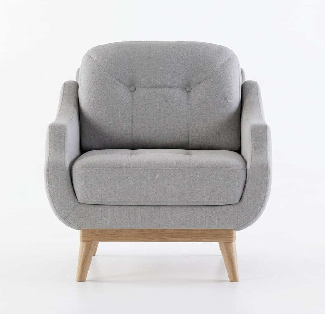 Sessel Stil modern Farbe grau neu weich bequem Wohnzimmer komfortabel