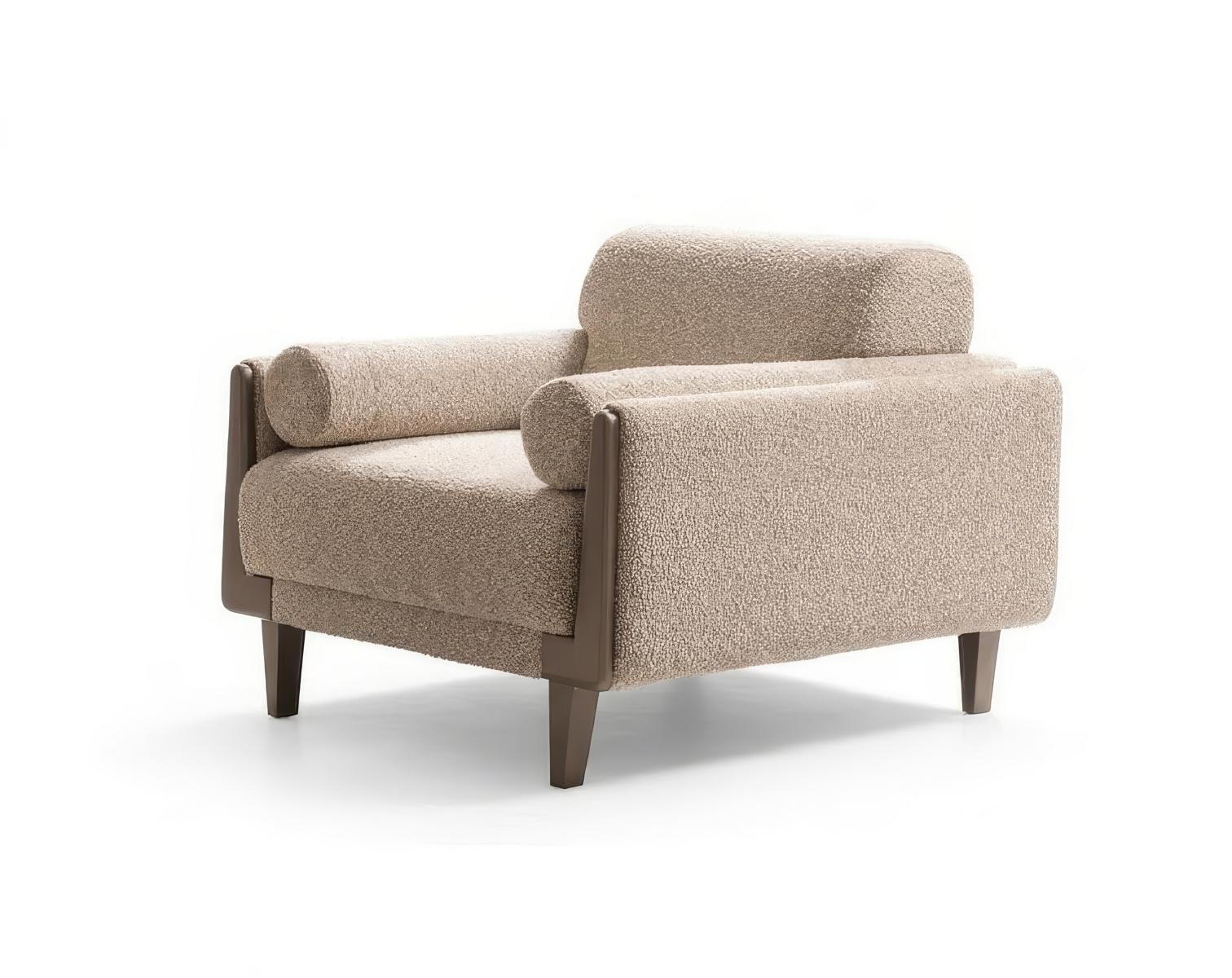 Einzelsofa Modern Beige Design Gemütlich Bequem Hochwertig Couch Neu