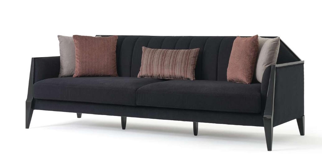Designer Sofa 3 Sitzer Elegant Polstermöbel Wohnzimmer Komfortabe