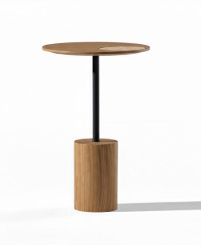 2x Beistelltisch Stil modern Farbe braun neu praktisch rund kompakt